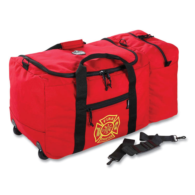 ergodyne® Arsenal 5005W Wheeled Fire + Rescue Gear Bag, 14 x 31 x 14, Red, Ships in 1-3 Business Days (EGO13205) Each