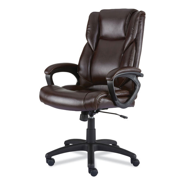 Alera® Alera Brosna Series Mid-Back Task Chair, Supports Up to 250 lb, 18.15" to 21.77" Seat Height, Brown Seat/Back, Brown Base (ALEBRN42B59)