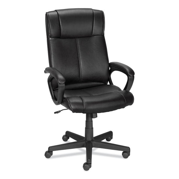 Alera® Alera Dalibor Series Manager Chair, Supports Up to 250 lb, 17.5" to 21.3" Seat  Height, Black Seat/Back, Black Base (ALEDB41B19)