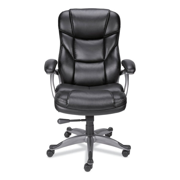 Alera® Alera Birns Series High-Back Task Chair, Supports Up to 250 lb, 18.11" to 22.05" Seat Height, Black Seat/Back, Chrome Base (ALEBN41B19)