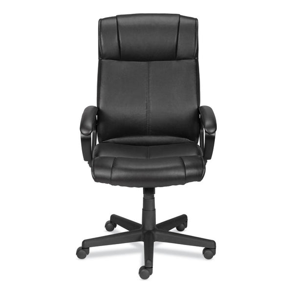 Alera® Alera Dalibor Series Manager Chair, Supports Up to 250 lb, 17.5" to 21.3" Seat  Height, Black Seat/Back, Black Base (ALEDB41B19)