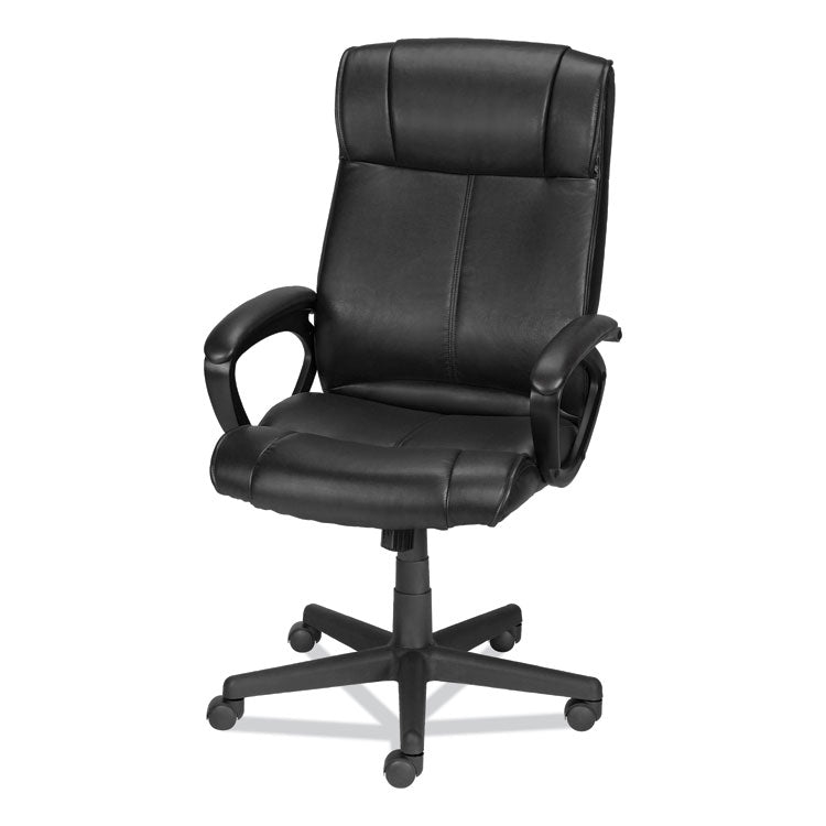 Alera® Alera Dalibor Series Manager Chair, Supports Up to 250 lb, 17.5" to 21.3" Seat  Height, Black Seat/Back, Black Base (ALEDB41B19)