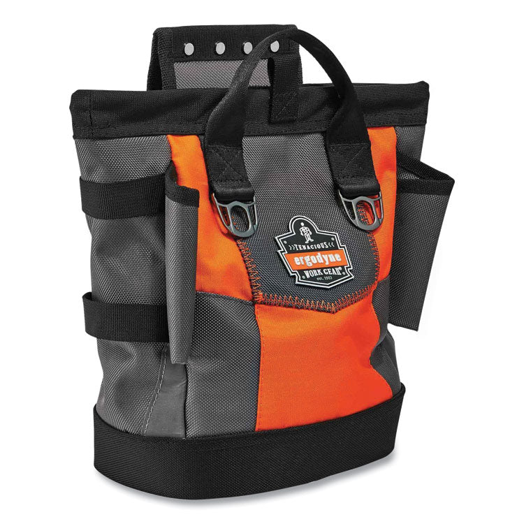 ergodyne® Arsenal 5527 Premium Topped Tool Pouch with Hinged Closure, 6 x 10 x 11.5, Polyester, Orange, Ships in 1-3 Business Days (EGO13627) Each