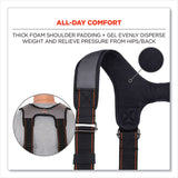 ergodyne® Arsenal 5560 Padded Tool Belt Suspenders, 36" to 48" Waist, 3" Wide, Polyester, Gray, Ships in 1-3 Business Days (EGO13665) Each