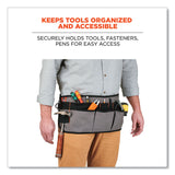 ergodyne® Arsenal 5707 Canvas Waist Apron, 14 Compartments, 25.5 x 34, Canvas, Gray, Ships in 1-3 Business Days (EGO13698) Each