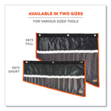 ergodyne® Arsenal 5873 Polyester Wrench Roll Up, 14 Compartments, 26.5 x 16.5, Polyester, Black, Ships in 1-3 Business Days (EGO13775) Each