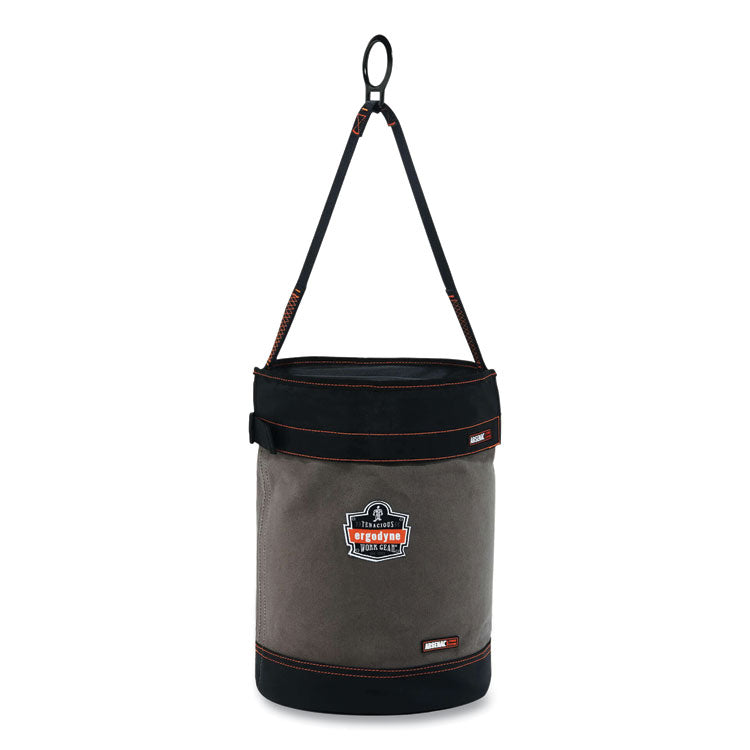 ergodyne® Arsenal 5960T Canvas Hoist Bucket and Top with D-Rings, 12.5 x 12.5 x 17, Gray, Ships in 1-3 Business Days (EGO14860) Each