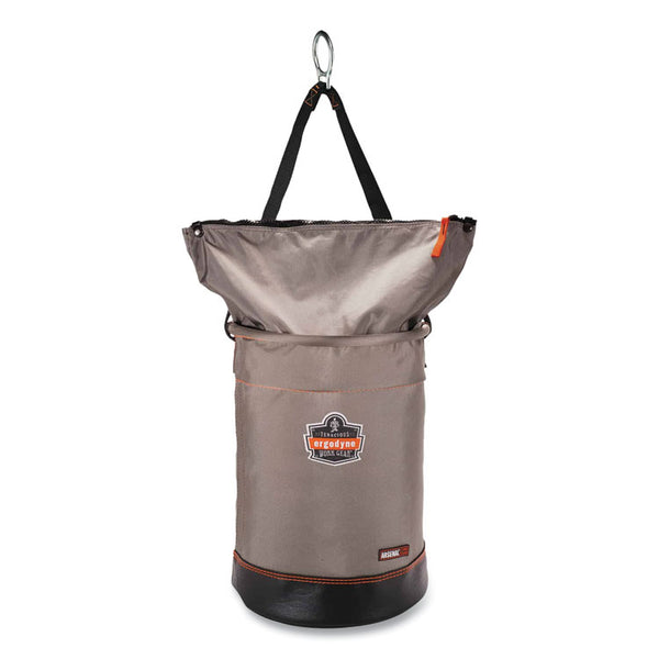 ergodyne® Arsenal 5973 Hoist Bucket Tool Bag with D-Rings and Zipper Top, 12.5 x 12.5 x 17, Gray, Ships in 1-3 Business Days (EGO15973) Each