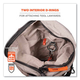 ergodyne® Arsenal 5973 Hoist Bucket Tool Bag with D-Rings and Zipper Top, 12.5 x 12.5 x 17, Gray, Ships in 1-3 Business Days (EGO15973) Each
