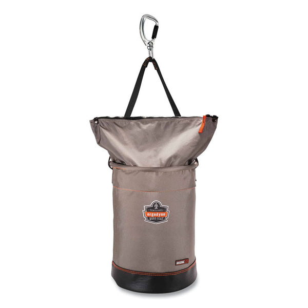 ergodyne® Arsenal 5974 Hoist Bucket Tool Bag w/ Swiveling Carabiner and Zipper Top, 12.5 x 12.5 x 17, Gray, Ships in 1-3 Business Days (EGO15974) Each