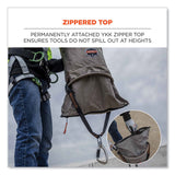 ergodyne® Arsenal 5976 XL Hoist Bucket Tool Bag with Swiveling Carabiner and Zipper Top, 16 x 16 x 20, Gray, Ships in 1-3 Business Days (EGO15976) Each