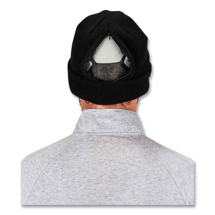ergodyne® N-Ferno 6811ZI Rib Knit Hat + Bump Cap Insert, One Size Fits Most, Black, Ships in 1-3 Business Days (EGO16811) Each