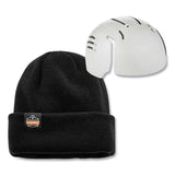 ergodyne® N-Ferno 6811ZI Rib Knit Hat + Bump Cap Insert, One Size Fits Most, Black, Ships in 1-3 Business Days (EGO16811) Each