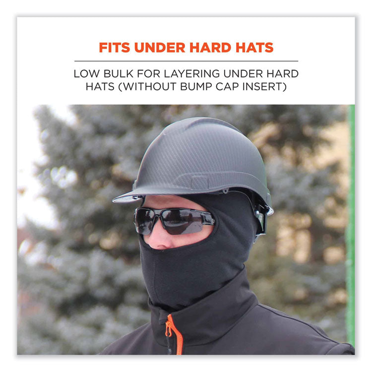 ergodyne® N-Ferno 6893ZI Balaclava + Bump Cap Insert, One Size Fits Most, Black, Ships in 1-3 Business Days (EGO16893) Each