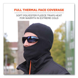 ergodyne® N-Ferno 6893Z Balaclava w/ Zipper for Bump Cap Insert, Polyester Fleece, One Size Fit Most, Black, Ships in 1-3 Business Days (EGO16894) Each