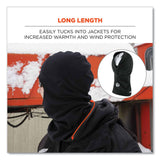 ergodyne® N-Ferno 6893Z Balaclava w/ Zipper for Bump Cap Insert, Polyester Fleece, One Size Fit Most, Black, Ships in 1-3 Business Days (EGO16894) Each