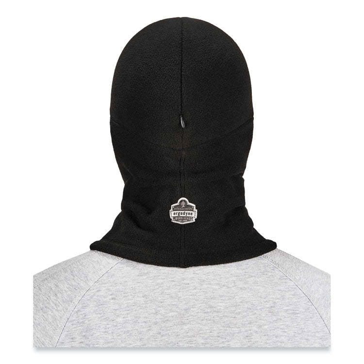 ergodyne® N-Ferno 6893Z Balaclava w/ Zipper for Bump Cap Insert, Polyester Fleece, One Size Fit Most, Black, Ships in 1-3 Business Days (EGO16894) Each