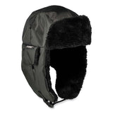 ergodyne® N-Ferno 6802ZI Zipper Trapper Hat + Universal Bump Cap, S/M, Black, Ships in 1-3 Business Days (EGO16897) Each