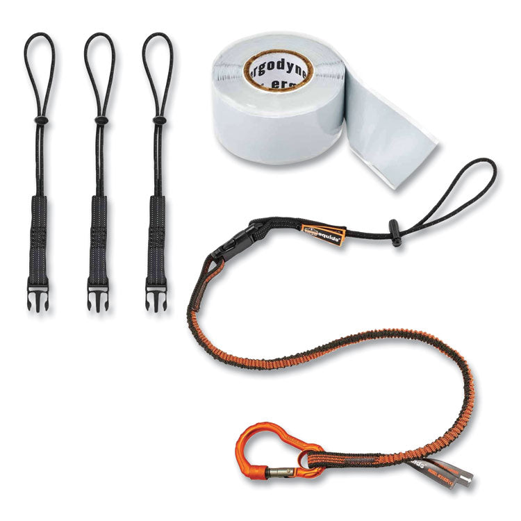 ergodyne® Squids 3181 Tool Tethering Kit, 5 lb Max Working Capacity, 38" to 48" Long, Orange/Gray and Black, Ships in 1-3 Business Days (EGO19651) Each