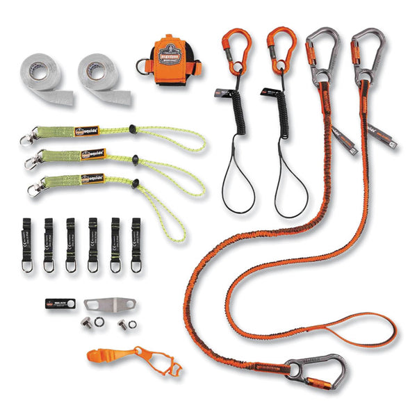 ergodyne® Squids 3184 Concrete Finisher + Mason Tool Tethering Kit, Asstd Max Work Cap, Lengths and Colors, Ships in 1-3 Business Days (EGO19654) Each