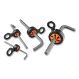 ergodyne® Squids 3194 Hand Tool Tethering Kit, 1 lb Max Working Capacity, 12" to 48" Long, Black/Orange, Ships in 1-3 Business Days (EGO19664) Each