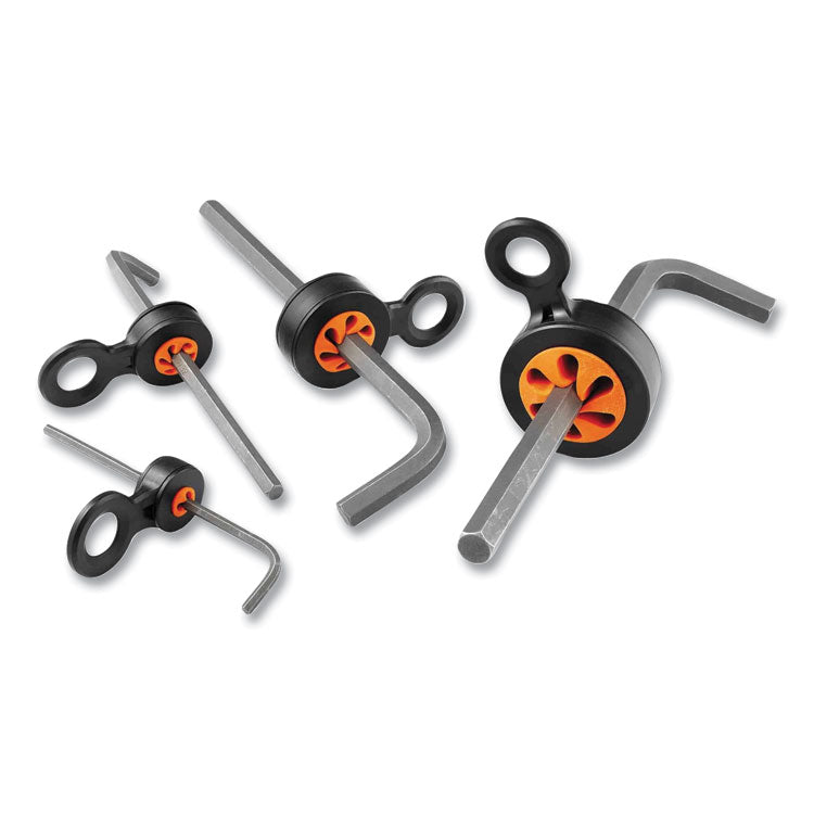 ergodyne® Squids 3194 Hand Tool Tethering Kit, 1 lb Max Working Capacity, 12" to 48" Long, Black/Orange, Ships in 1-3 Business Days (EGO19664) Each