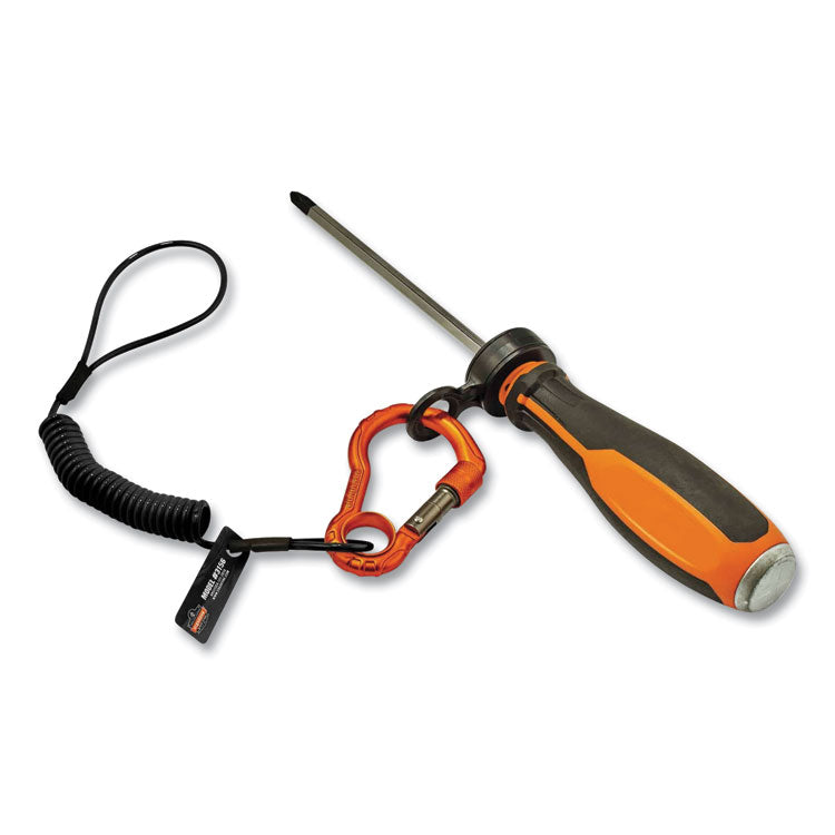 ergodyne® Squids 3194 Hand Tool Tethering Kit, 1 lb Max Working Capacity, 12" to 48" Long, Black/Orange, Ships in 1-3 Business Days (EGO19664) Each