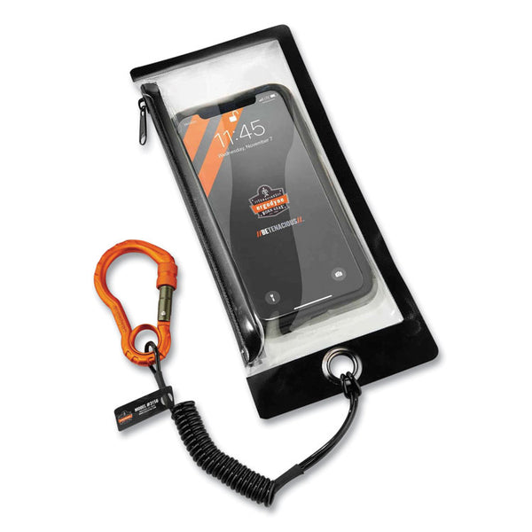 ergodyne® Squids 3195 Cell Phone Tool Tethering Kit, 1 lb Max Working Capacity, 12" to 48", Black/Orange, Ships in 1-3 Business Days (EGO19665) Each