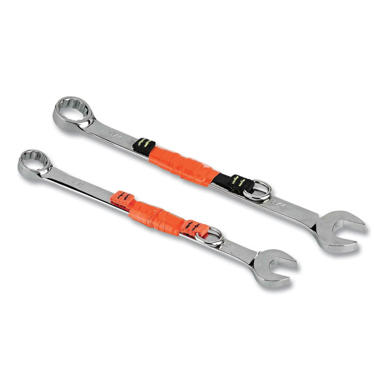 ergodyne® Squids 3700 Nylon Webbing Tool Tails w/D-Rings, 2 lb Max Work Cap, 4.5", OR/BK, 6/PK, 10 PK/CT, Ships in 1-3 Business Days (EGO19704BULK) Case of 60