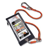 ergodyne® Squids 3760 Phone Pouch + Trap for Plus Size Phones, Clear/Black, Ships in 1-3 Business Days (EGO19763) Each