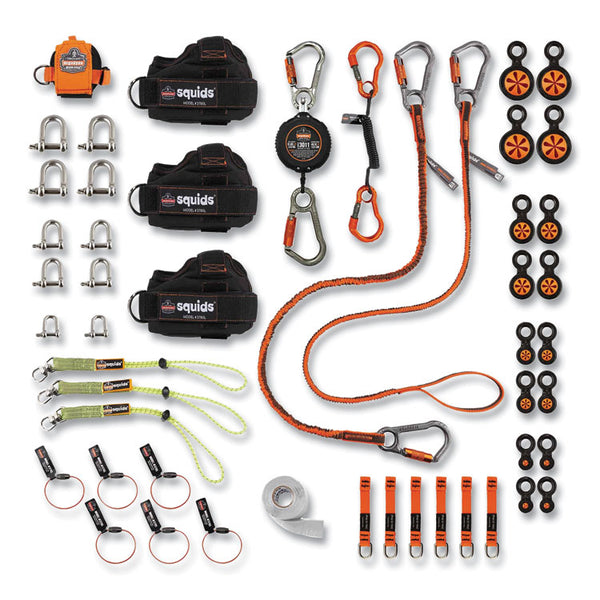 ergodyne® Squids 3170 Tower Climber Tool Tethering Kit, Assorted Max Working Capacities, Lengths and Colors, Ships in 1-3 Business Days (EGO19670) Each