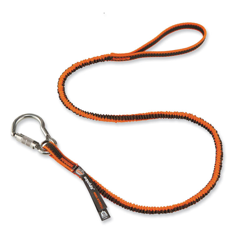 ergodyne® Squids 3101F(x) Tool Lanyard w/Stainless-Steel Carabiner + Loop, 15 lb Max Work Cap, 38" to 48", Ships in 1-3 Business Days (EGO19803) Each