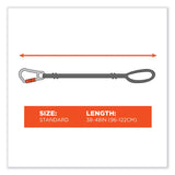 ergodyne® Squids 3101F(x) Tool Lanyard w/Stainless-Steel Carabiner + Loop, 15 lb Max Work Cap, 38" to 48", Ships in 1-3 Business Days (EGO19803) Each