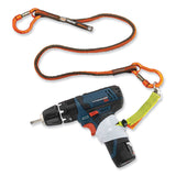 ergodyne® Squids 3110F(x) Tool Lanyard w/Aluminum Carabiners, 10lb Max Work Capacity, 38" to 48",Orange/Gray,Ships in 1-3 Business Days (EGO19822) Each