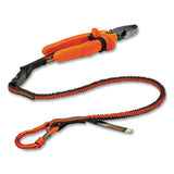 ergodyne® Squids 3102F(x) Tool Lanyard w/Aluminum Carabiner+Cinch-Loop, 5 lb Max Work Cap, 38" to 48", OR/GY,Ships in 1-3 Business Days (EGO19864) Each