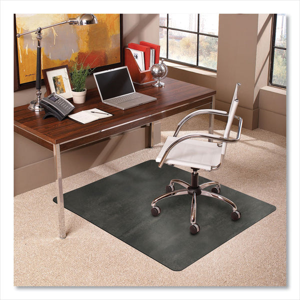 ES Robbins® TrendSetter Chair Mat for Medium Pile Carpet, 36 x 48, Pewter, Ships in 4-6 Business Days (ESR119733)