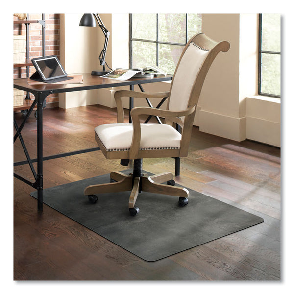 ES Robbins® Trendsetter Chair Mat for Hard Floors, 36 x 48, Pewter, Ships in 4-6 Business Days (ESR119763)