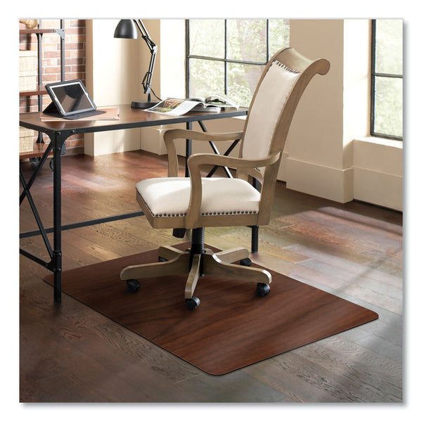 ES Robbins® Trendsetter Chair Mat for Hard Floors, 36 x 48, Cherry, Ships in 4-6 Business Days (ESR119773)