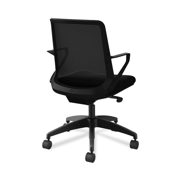 HON® Cliq Office Chair, Supports Up to 300 lb, 17" to 22" Seat Height, Black Seat/Back, Black Base (HONCLQIMCU10T) Each