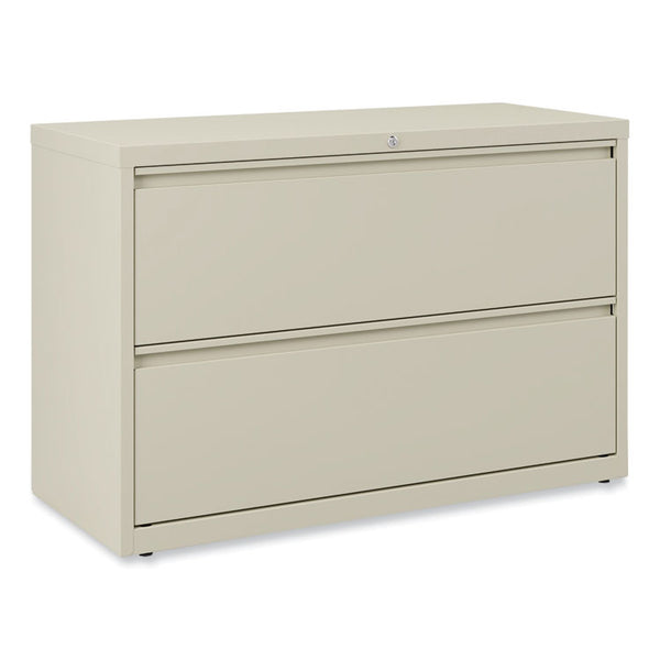 Alera® Lateral File, 2 Legal/Letter-Size File Drawers, Putty, 42" x 18.63" x 28" (ALEHLF4229PY)