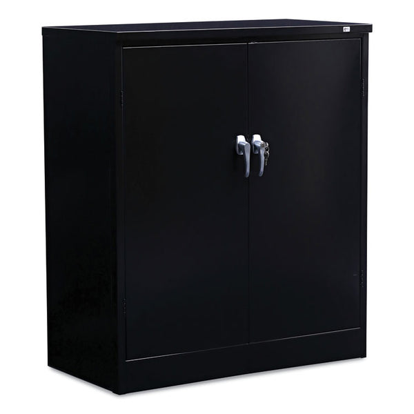 Alera® Assembled 42" High Heavy-Duty Welded Storage Cabinet, Two Adjustable Shelves, 36w x 18d, Black (ALECM4218BK)