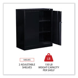 Alera® Economy Assembled Storage Cabinet, 36w x 18d x 42h, Black (ALECME4218BK)