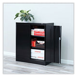 Alera® Economy Assembled Storage Cabinet, 36w x 18d x 42h, Black (ALECME4218BK)