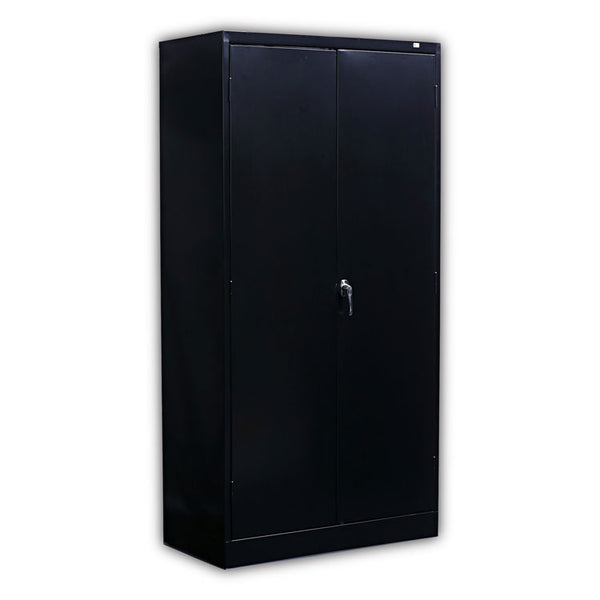 Alera® Economy Assembled Storage Cabinet, 36w x 18d x 72h, Black (ALECME7218BK)