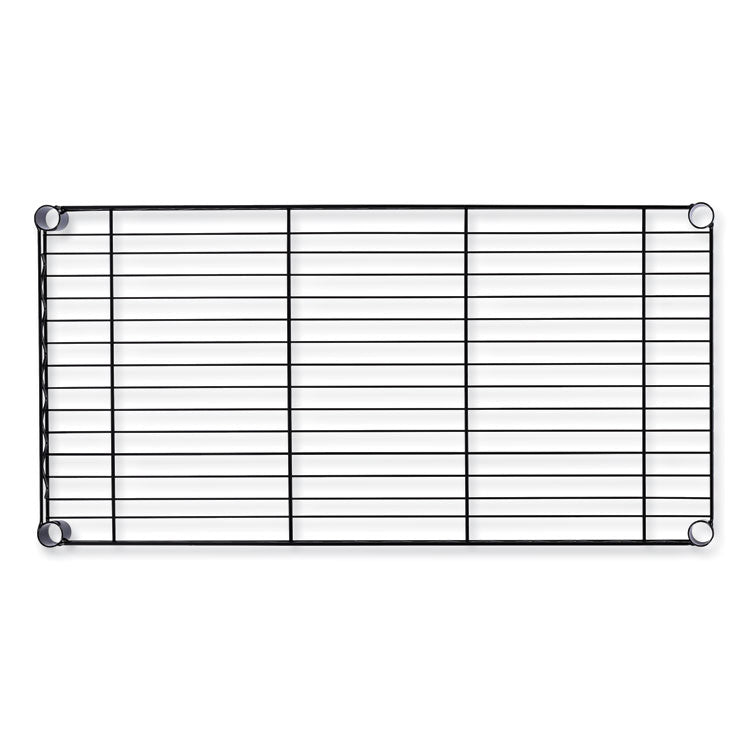 Alera® Wire Shelving Garment Rack, 30 Garments, 36w x 18d x 75h, Black (ALEGR363618BL)