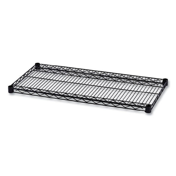 Alera® Industrial Wire Shelving Extra Wire Shelves, 36w x 18d, Black, 2 Shelves/Carton (ALESW583618BL)