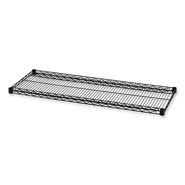 Alera® Industrial Wire Shelving Extra Wire Shelves, 48w x 18d, Black, 2 Shelves/Carton (ALESW584818BL)