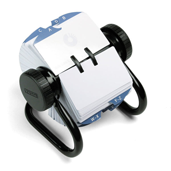 Rolodex™ Open Rotary Card File, Holds 500 2.25 x 4 Cards, Black (ROL66704)
