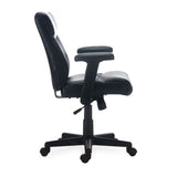 Alera® Alera Harthope Leather Task Chair, Supports Up to 275 lb, Black Seat/Back, Black Base (ALEHH42B19)