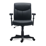 Alera® Alera Harthope Leather Task Chair, Supports Up to 275 lb, Black Seat/Back, Black Base (ALEHH42B19)